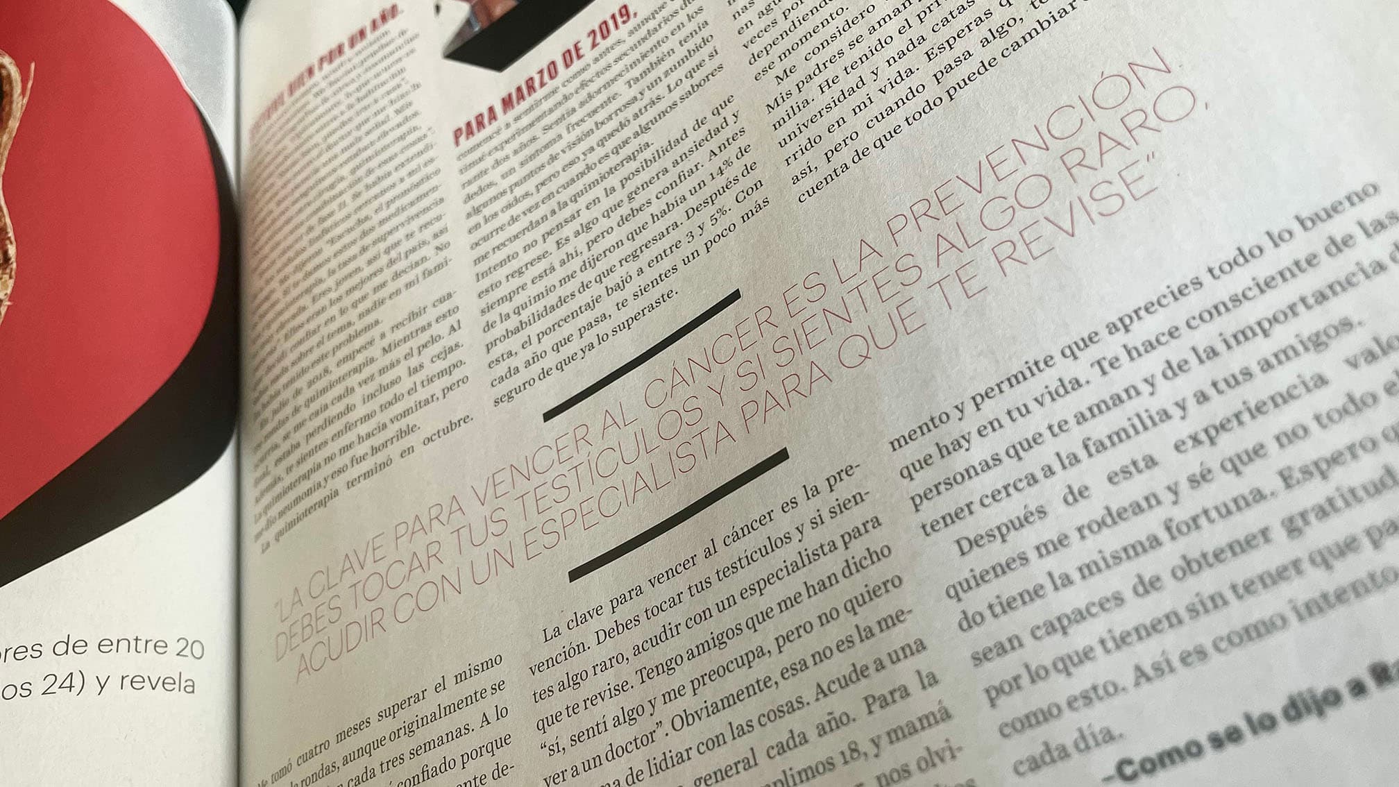 Ejemplo de pull quote de revista